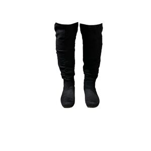 Decree - Black Over The Knee Boots (7M) Black Suede